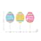 Glitzhome® 15" Wooden Easter Egg Yard Stake Set